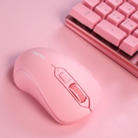 Chuột Laptop Chuột Máy Tính Không Dây DAREU LM115G 2 Màu Pink/Black - BẢO HÀNH 24 THÁNG LỖI 1 ĐỔI 1