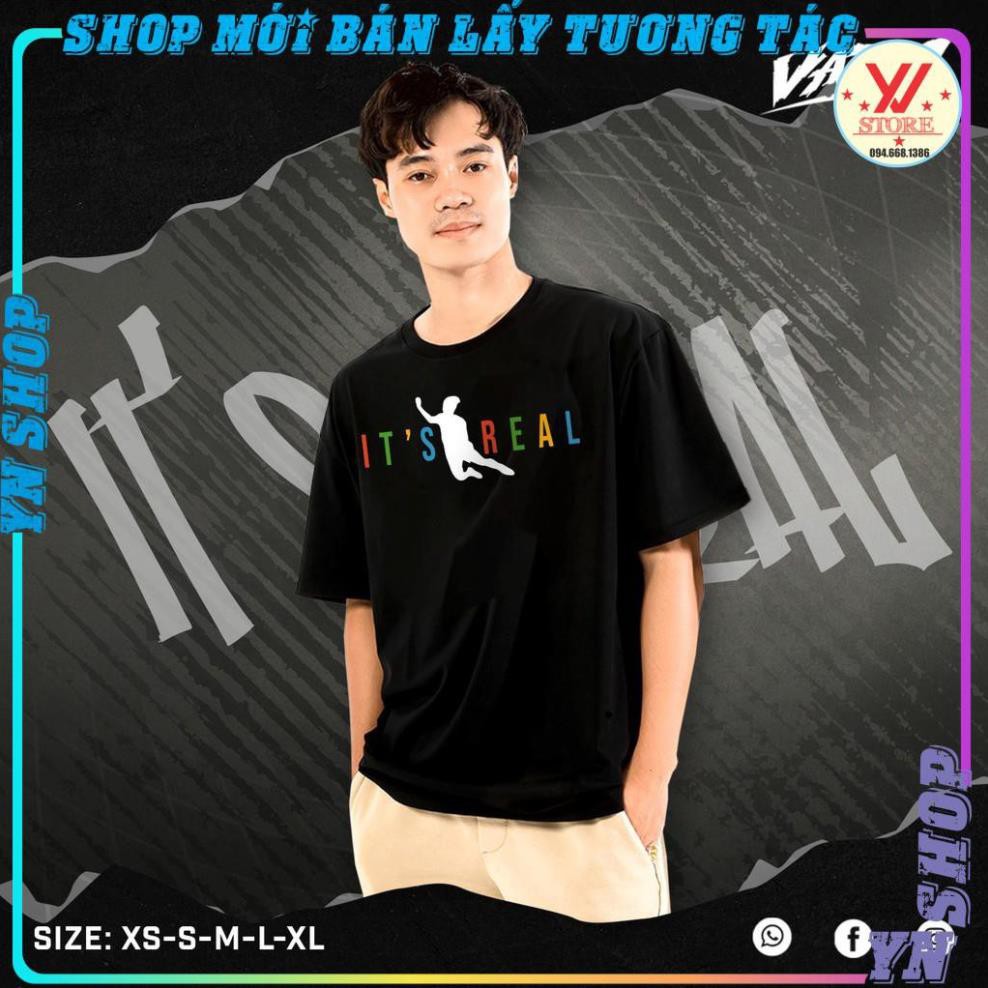 Xả Áo thun tay lỡ Văn Toàn It’s Real Tee ,áo phông nam nữ unisex form rộng-YNSHOP hot trend