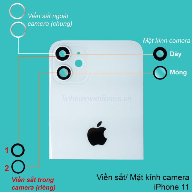 Vòng sắt trong camera iPhone 11