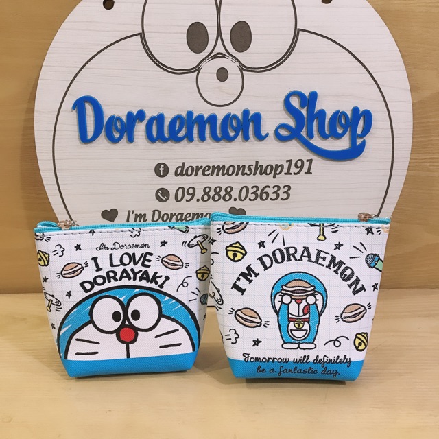 Ví Bóp Mini 2 Mặt Móc Khoá Doremon Doraemon
