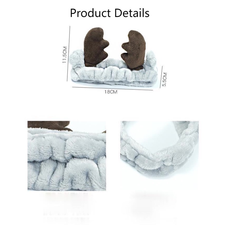 Băng đô hình sừng hươu đơn giản dễ thương cho nữ