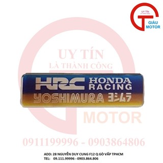 7MAU - TEM CHỮ HCR LỚN DÁN TRANG TRÍ XE MÁY BẮNG NHỰA NỔI 7 MÀU TITAN