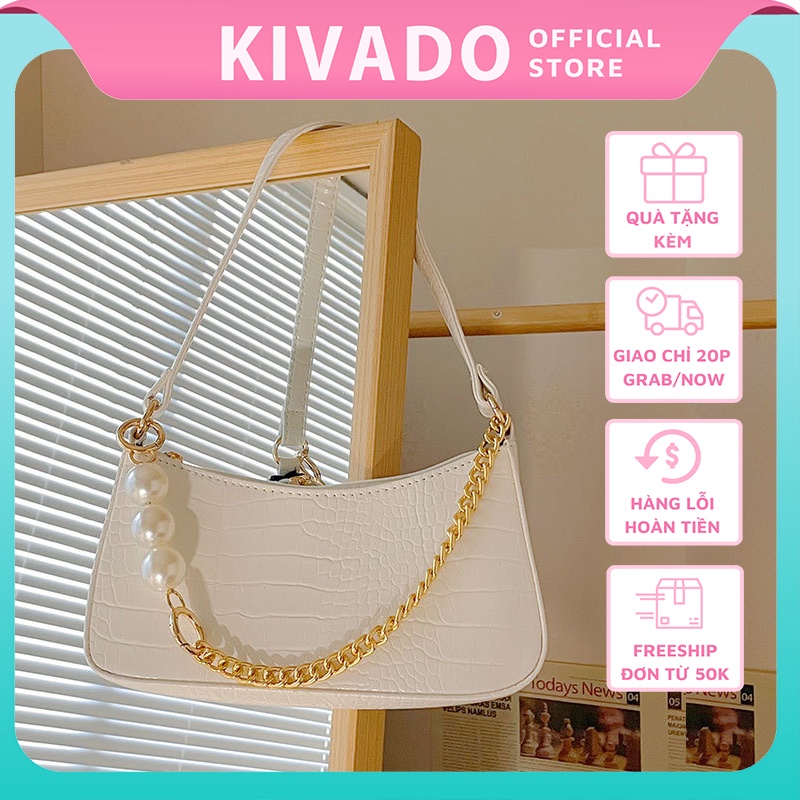 Túi xách nữ kẹp nách nữ đẹp đeo vai thời trang công sở da pu vân cá sấu cao cấp giá rẻ TKN0415