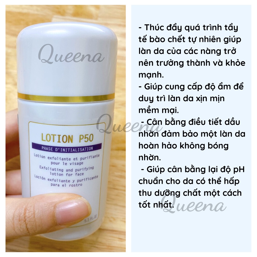 Lotion P50 tẩy da chết, làm sạch và thanh lọc phục hồi làn da, cân bằng độ pH cho da - 4K021