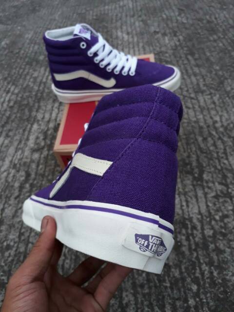 Giày Vans Sk8 Hi Tím - Oldskool Vans Sk8 Vans 37 38 39 40 Vans Cho Nữ