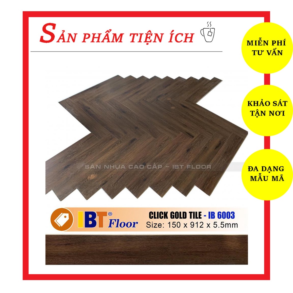 SÀN NHỰA HÈM KHÓA 5.5MM | CÓ THỂ GHÉP XƯƠNG CÁ - VÂN GỖ TRẦM, SÁNG PHÙ HỢP NHIỀU NỘI THẤT