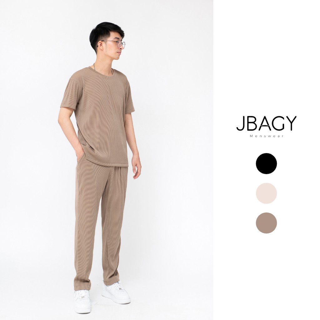 Đồ bộ form rộng chất liệu tăm Hàn dệt cao cấp thương hiệu JBAGY - JB01