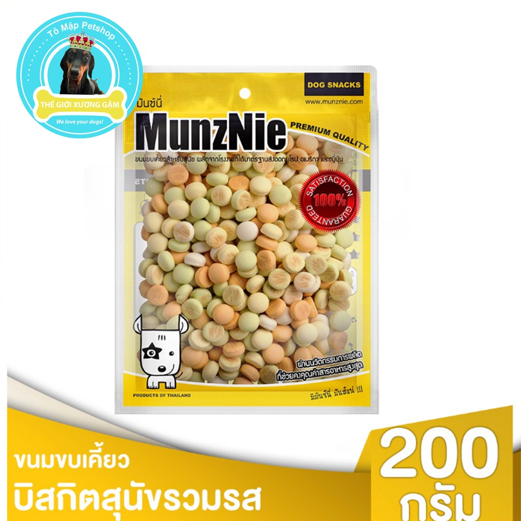 [HSD2024] BÁNH BI MUNZNIE CHO CHÓ 200GR
