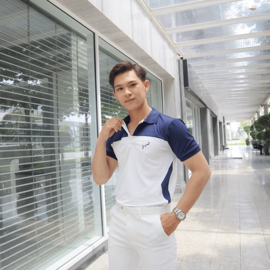 Áo Thun Nam Polo Cổ Trụ Chất Cotton Thám Hút Tốt Phối Màu Sang Trọng Trẻ Trung Đủ Size Lịch Lãm NEW UNISEX