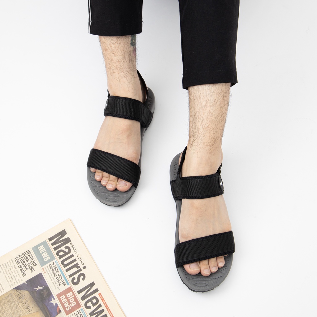 Giày MWC 7028 - Giày Dép Sandal Nam, Giày Dép Quai Hậu Quai Ngang Đế Bệt Êm Chân Thiết Kế Năng Động