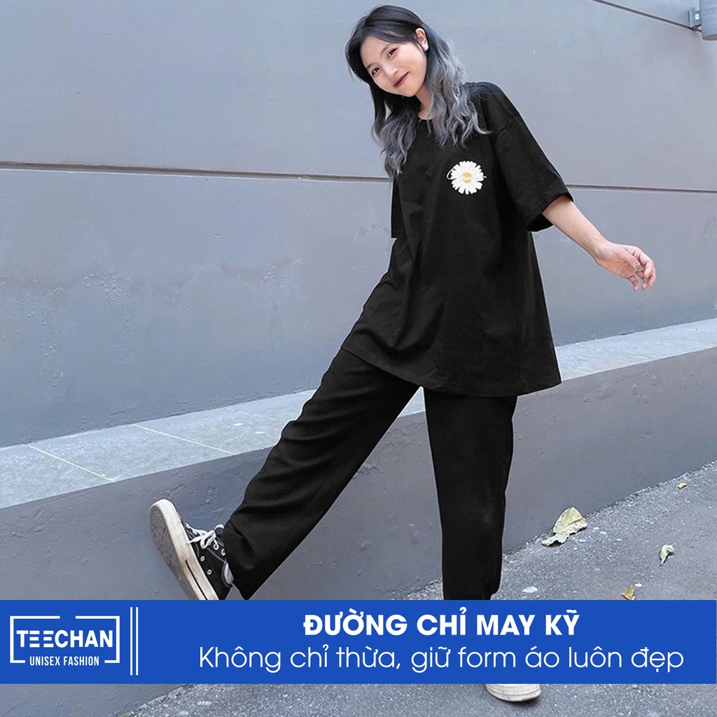 Áo thun Nam Nữ Unisex Form rộng tay lỡ street wear Basic thoáng mát chất cotton 100% -  phông siêu mát TN11 TEECHAN