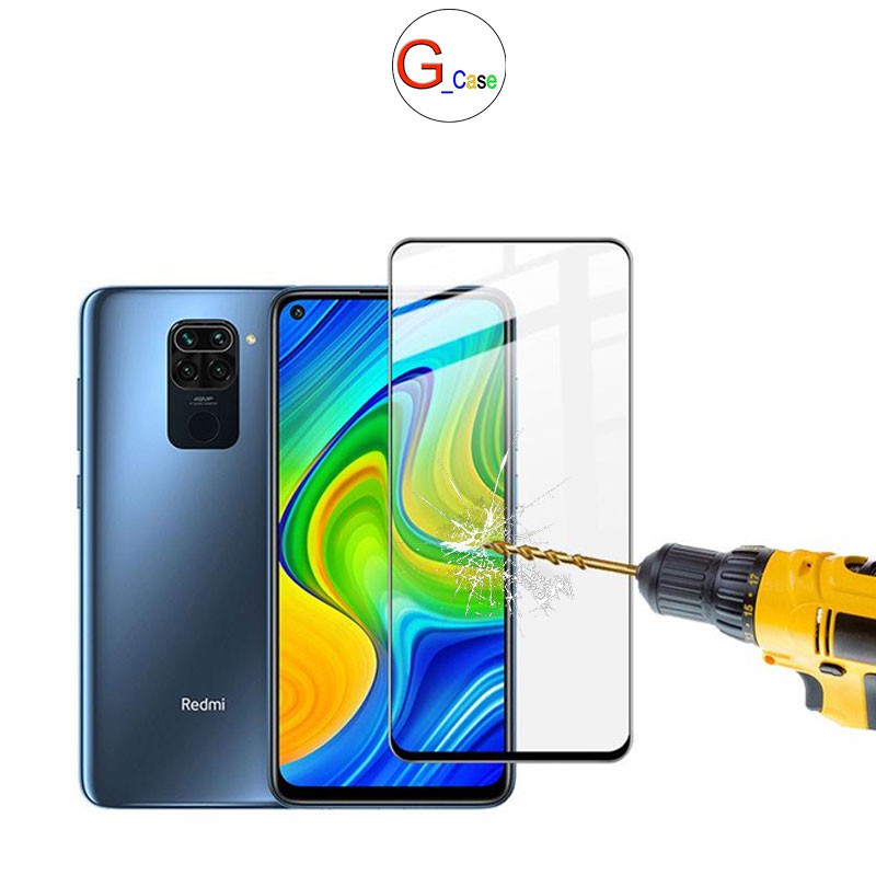 Kính cường lực full màn Xiaomi Redmi Note 9/Redmi 10X - Siêu chịu lực