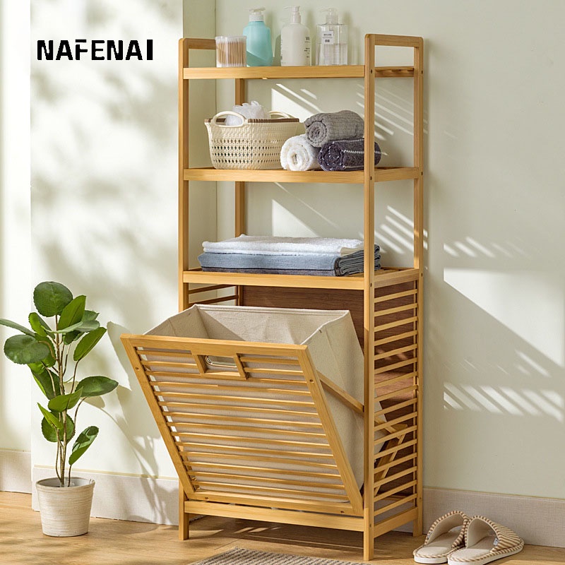 Nafenai Kệ đựng quần áo bẩn đa năng tiện dụng cao cấp cho gia đình