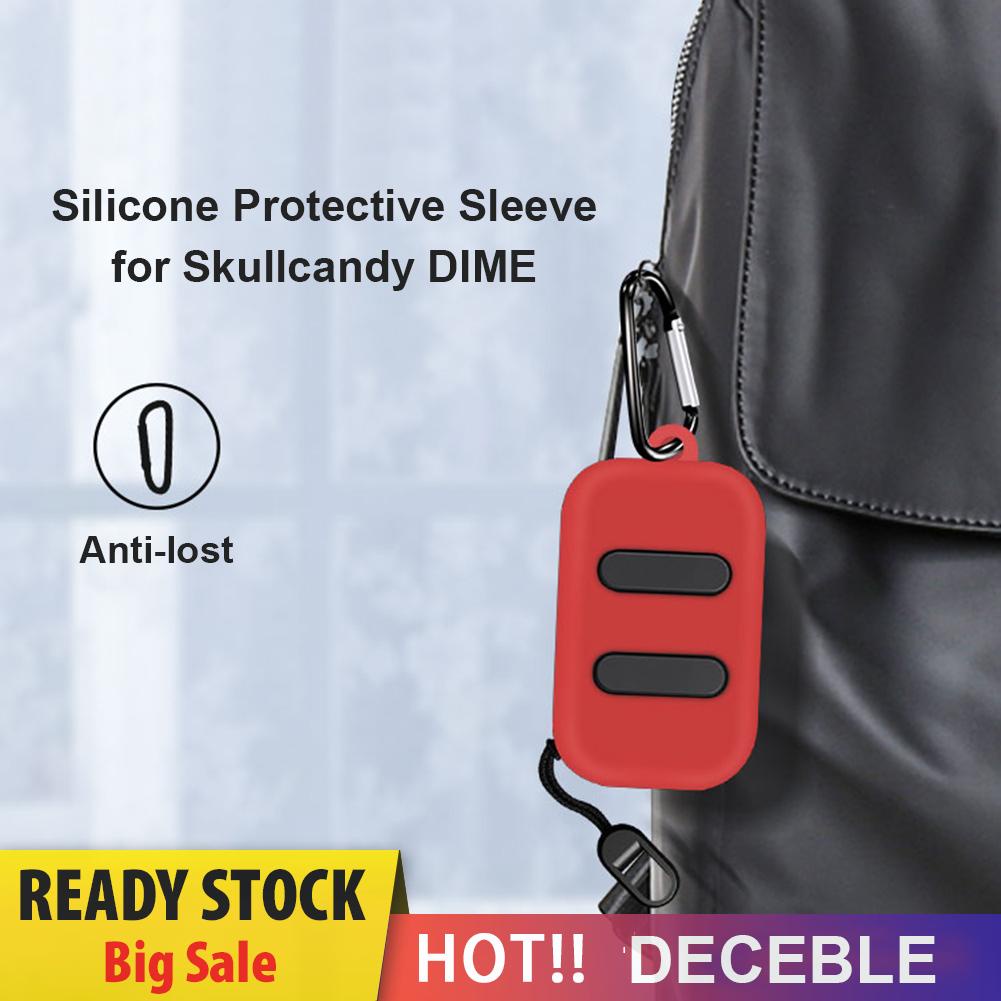 Vỏ bảo vệ hộp sạc tai nghe Skullcandy Dime bằng silicon mềm kèm móc khóa