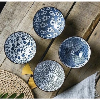 Bộ bát sứ phong cách Nhật 6 chiếc