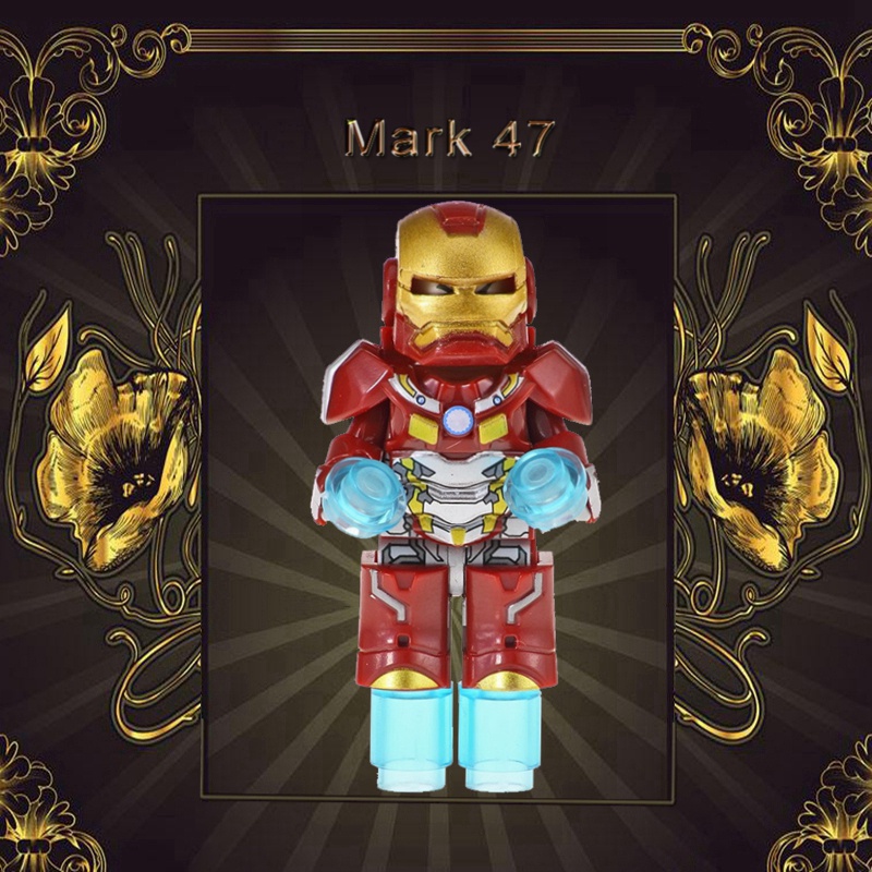 Bộ Đồ Chơi Lắp Ráp Mô Hình Nhân Vật Iron Man Marvel Mark 47