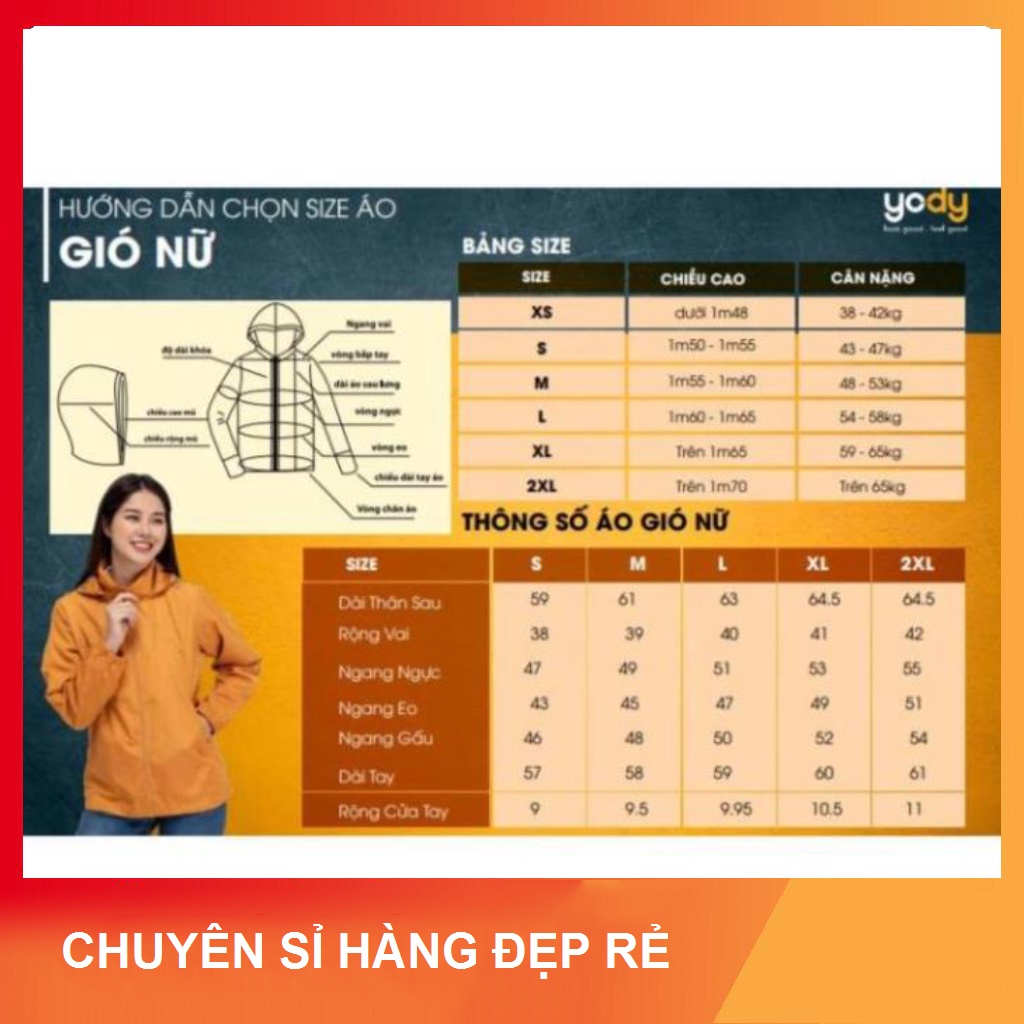 HOT T1 Áo gió Yody nữ, áo khoác gió nữ hai lớp vải dù lót lưới chống nước, chống nắng, hàng cao cấp AKN4024 ! 2022 -gt3
