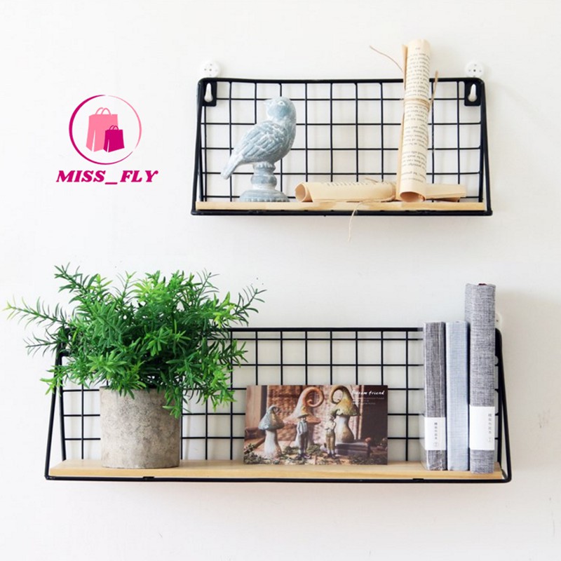 Kệ Giá Trang Trí Kệ Giá Sắt Treo Tường Decor Phòng Siêu Đẹp Mẫu Mới Tặng Kèm Đinh - missfly