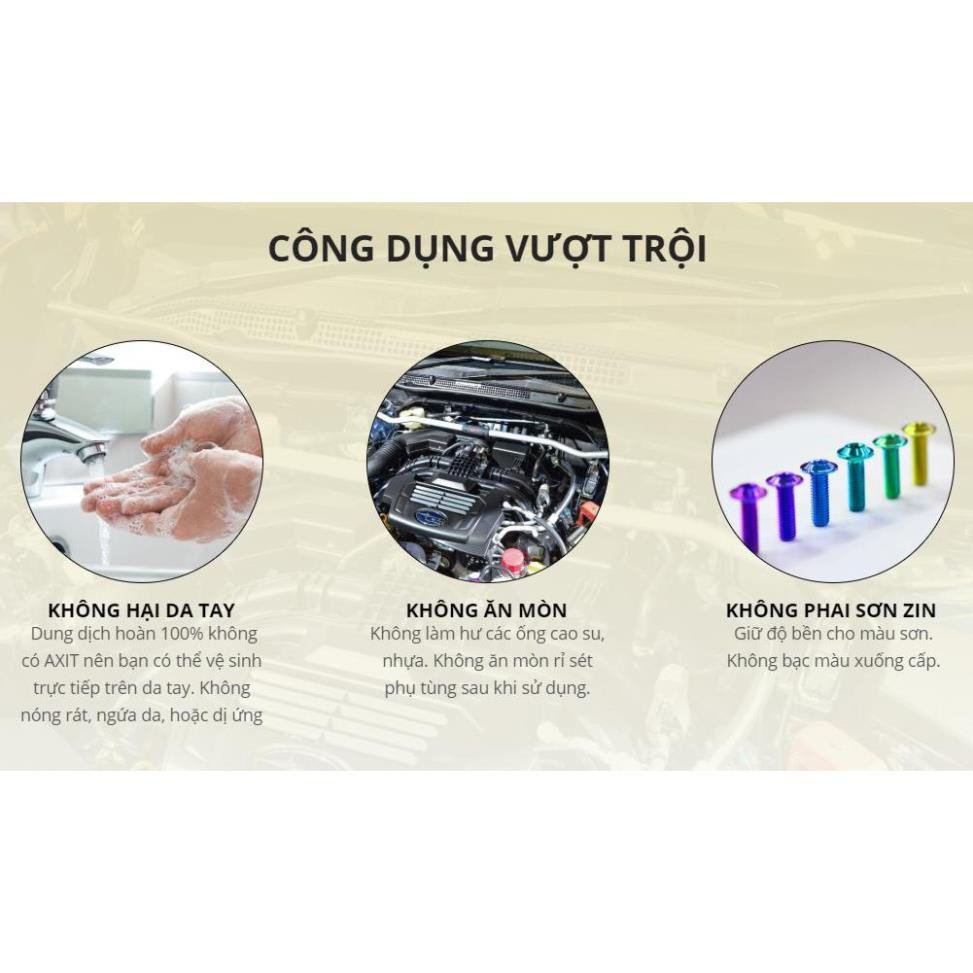 Dung Dịch Tẩy Rửa Vệ Sinh Đầu Bò Lốc Máy Oto Xe Máy LEVO PRO