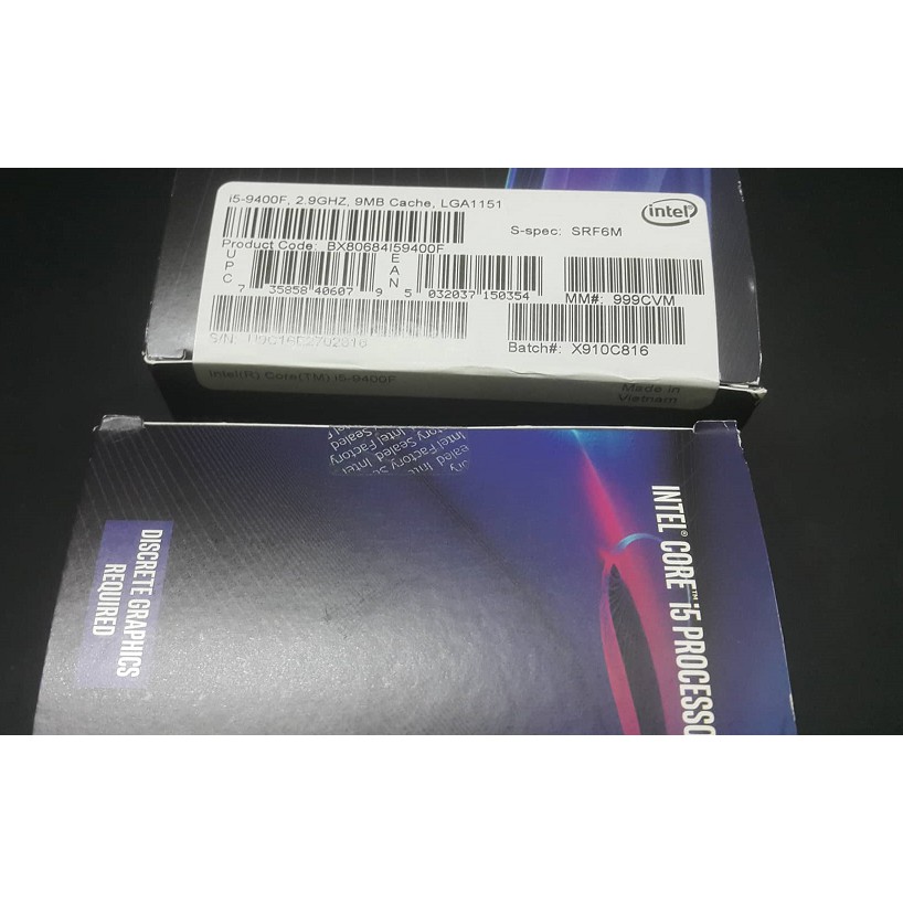Bộ Vi Xử Lý CPU i5 9400F Hàng Box | BigBuy360 - bigbuy360.vn