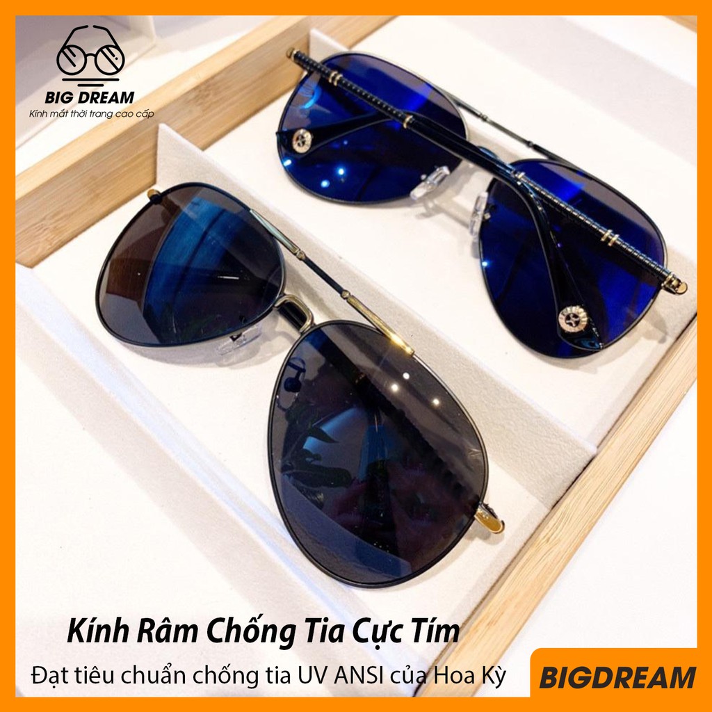 Kính mát thời trang nam cao cấp tròng polaroid chống tia UV MONPHIM - Tặng Kèm Kính Xuyên Đêm