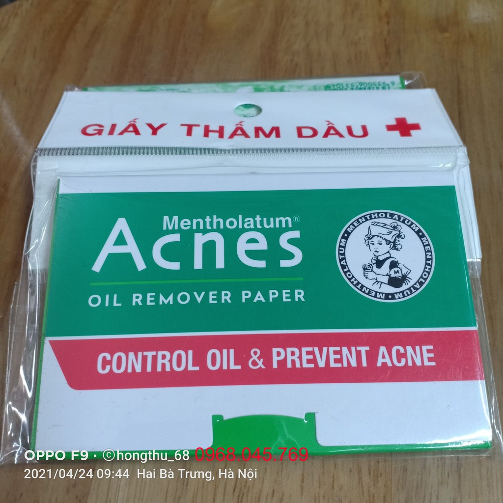 Giấy Thấm Dầu Acnes – Acnes Oil Remover Paper 100 tờ