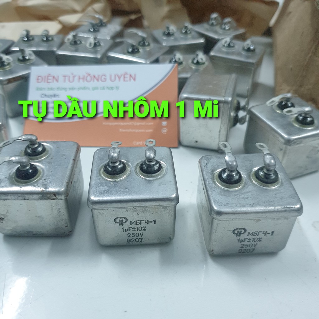 Combo 2 Tụ nga 1uf. Tụ dầu nhôm 1MF dòng tải cao