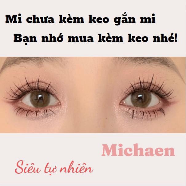 Lông mi giả sợi siêu tự nhiên Michaen có thể tái sử dụng nhiều lần