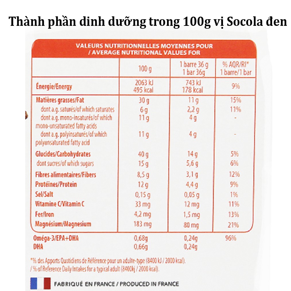 Bánh dinh dưỡng cho bà bầu và cho con bú La Fabrique/144g_Hàng chính hãng