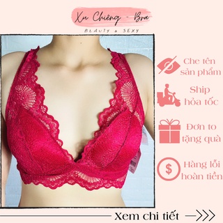 Áo ngực ren mỏng, bralette, áo lót ren không gọng có đệm mút SP25