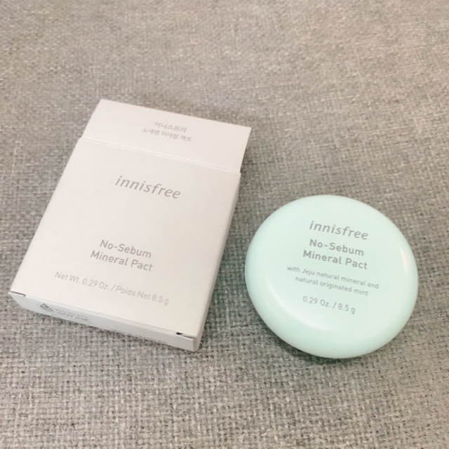 Mẫu mới [Cam Kết Chuẩn Auth] Phấn nén kiềm dầu Innisfree No sebum Mineral Pact