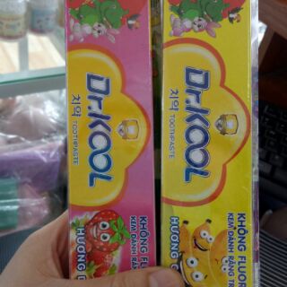 Kem đánh răng DR. KOOL trẻ em ( nuốt được) date 2020