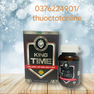 Viên uống bổ thận tráng dương tăng cường sinh lực King Time - Hộp 30 viên