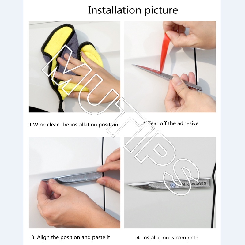 Bộ 2 Miếng Dán Trang Trí Cửa Xe Hơi BMW E36 E46 E30 E90 F10 F30 E39 E60 X1 E84 F48 F25 X3 E83 X5 F15 Bằng Kim Loại