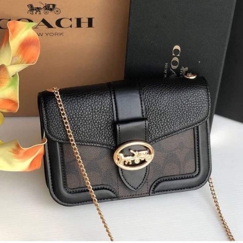 Túi xách nữ chính hãng Coach - Size 19cm nhiều ngăn đựng thoải mái đồ