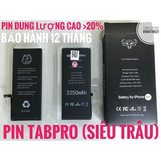 Pin iphone tab pro siêu trâu siêu bền - bảo hành 12 tháng-bs