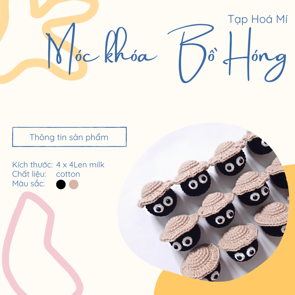 MÓC KHÓA/TREO ĐIỆN THOẠI SUSUWATARI  LEN HANDMADE