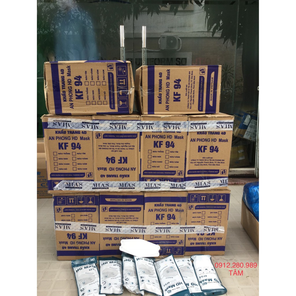 KHẨU TRANG KF94 AN PHONG - HÌNH THẬT 100%.