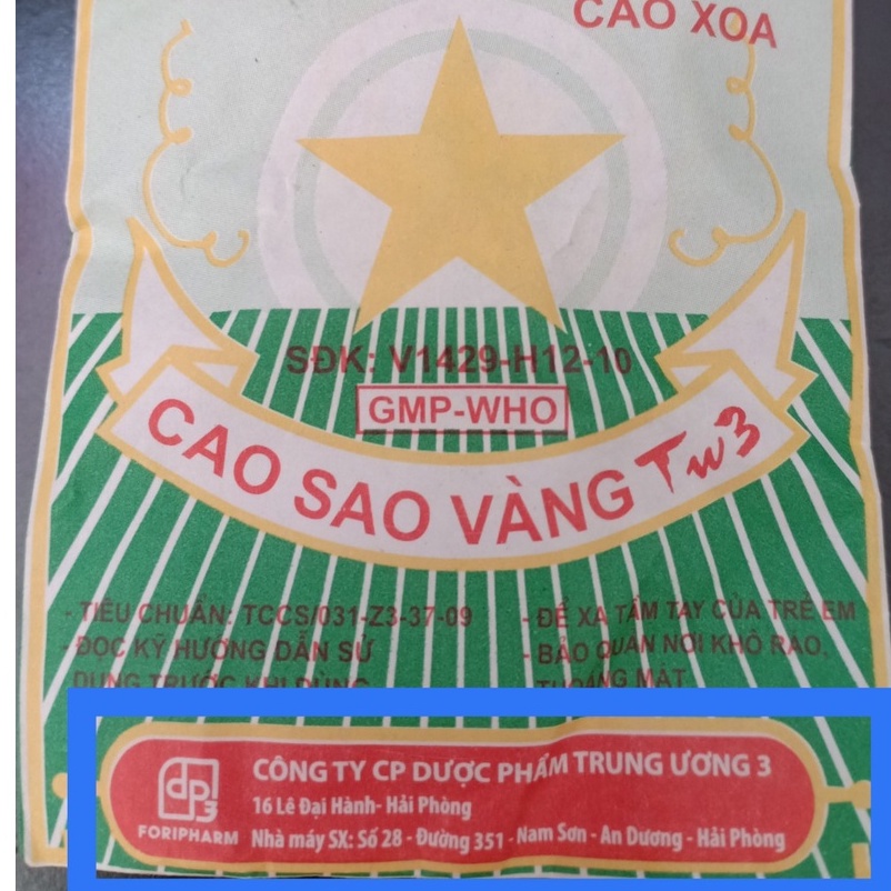 Cao sao vàng TW3 3g