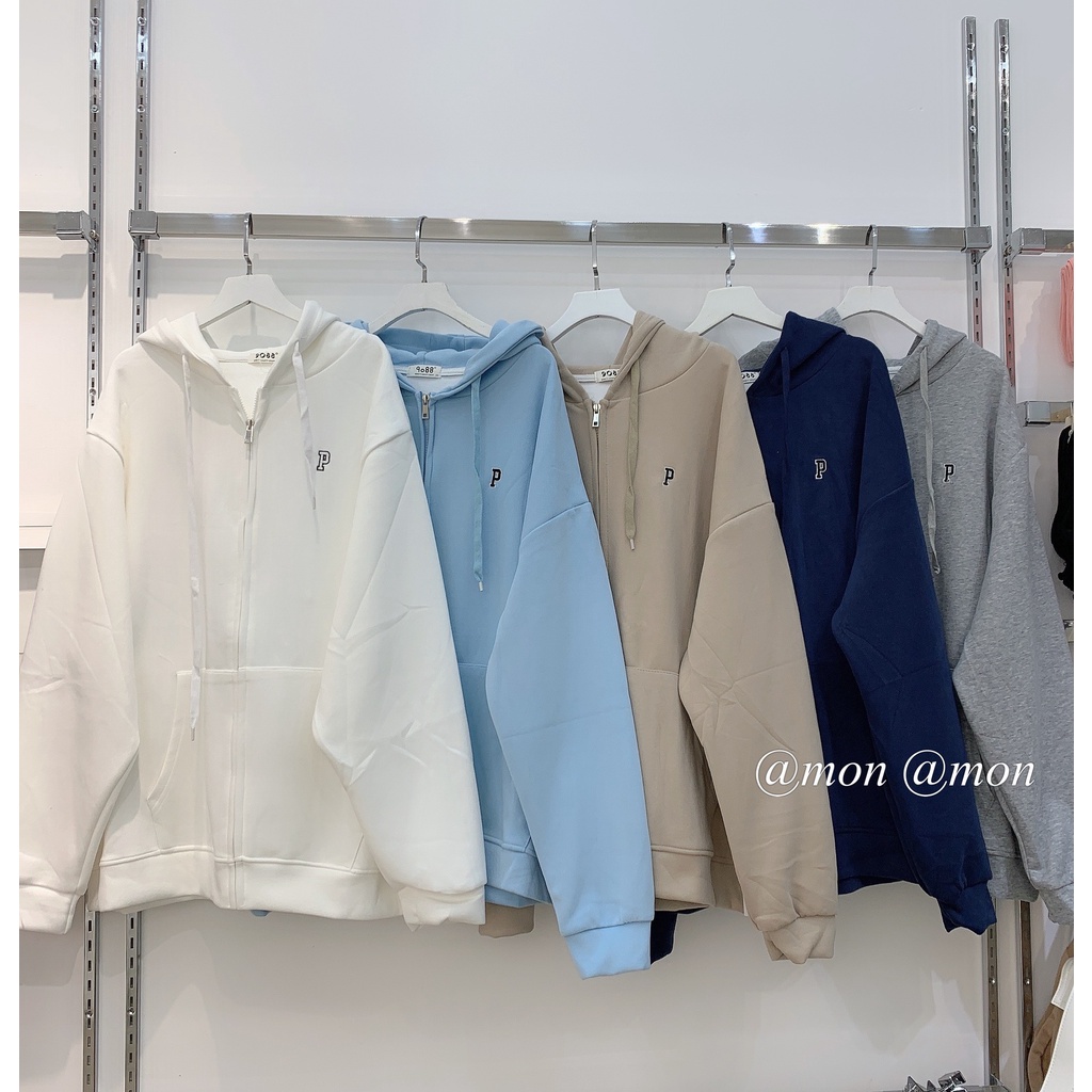 210702 Áo hoodie zip nỉ nhung, nỉ xốp - áo hoodie nỉ nam nữ thời trang ulzzang form rộng dài chùm mông | BigBuy360 - bigbuy360.vn