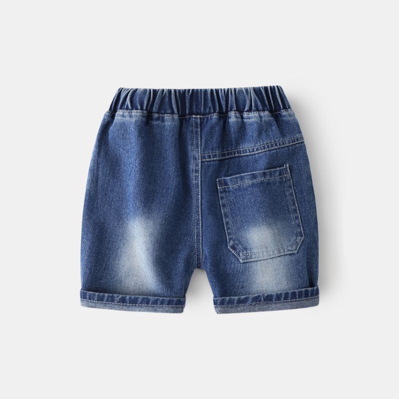 Quần Jean  cho bé WELLKIDS, quần short bò bé trai phong cách thời trang (kz3238)