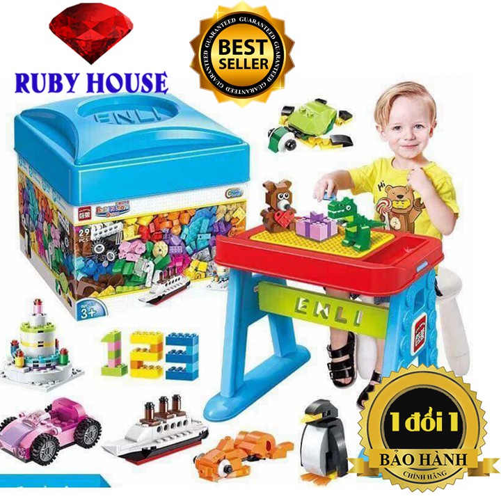Ghép hình Lego 460 chi tiết CHÍNH HÃNG, bộ đồ chơi thông minh-Ruby House