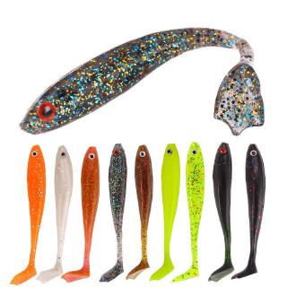 Set 9 Mồi Câu Cá Nhân Tạo 3D Bằng Silicon Mềm 8.4cm/5g 0.5-1.5m