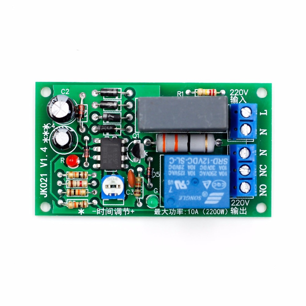 AC 220V Adjustable Timer Delay Switch Turn On/Off Time Relay Module L15 | BigBuy360 - bigbuy360.vn