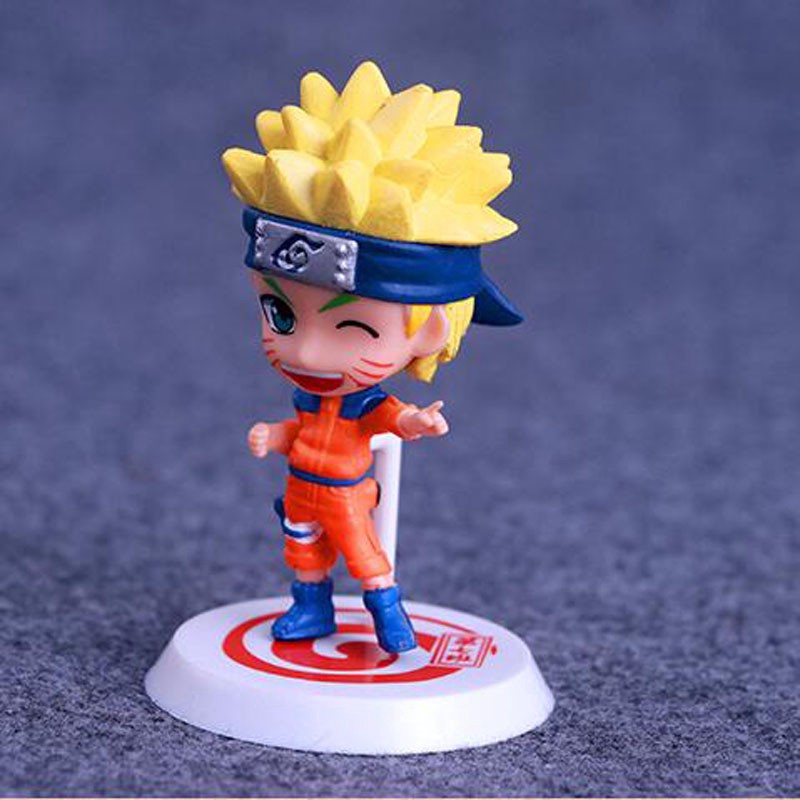 Set 6 Mô Hình Nhân Vật Hoạt Hình Naruto Sakura Kakashi Sasuke