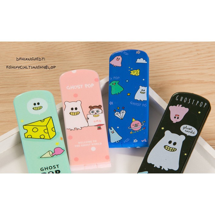 Gương kèm lược gấp gọn cute cho bạn gái