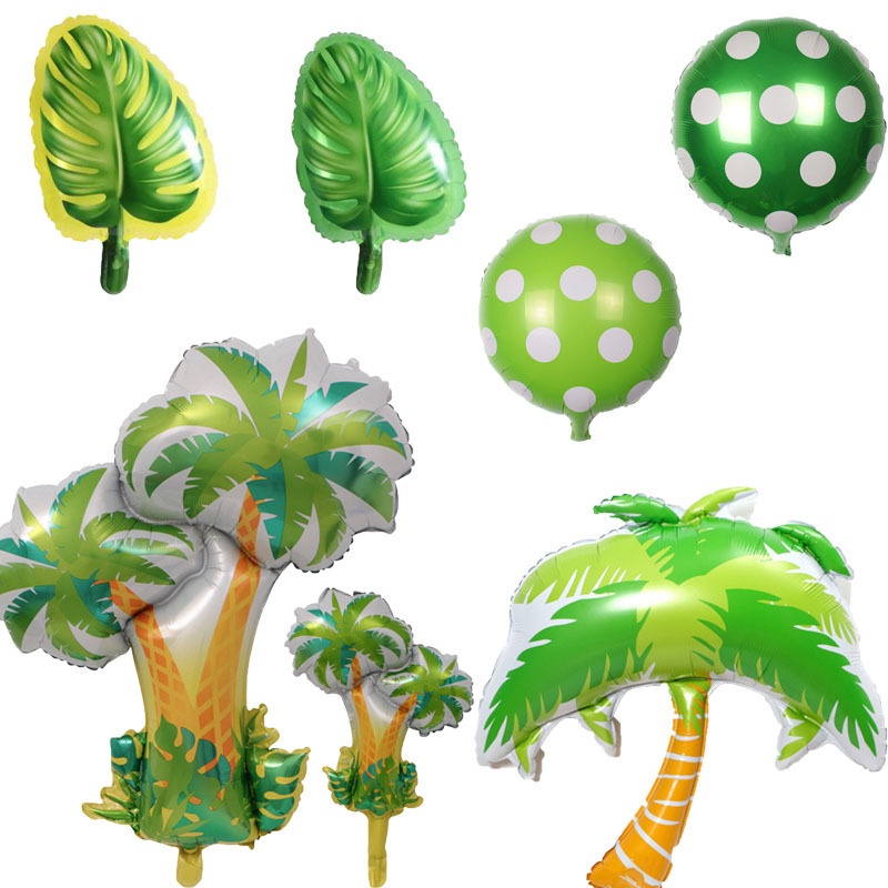 Bong Bóng Lá Dừa/Cây Dừa Mexico Trang Trí Tiệc Sinh Nhật Cho Bé