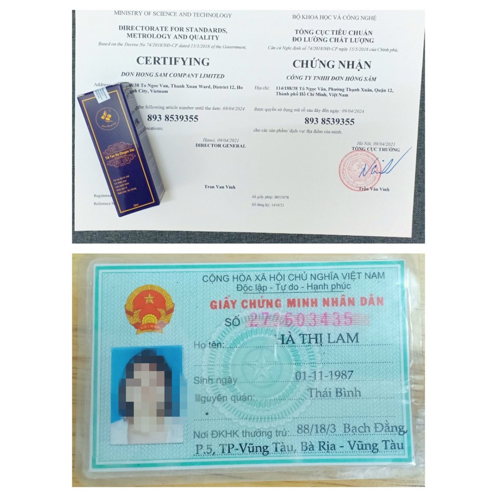 TÁI TẠO DA – SERUM VÀ BỘT RỬA MẶT THẢO MỘC ĐƠN HỒNG SÂM