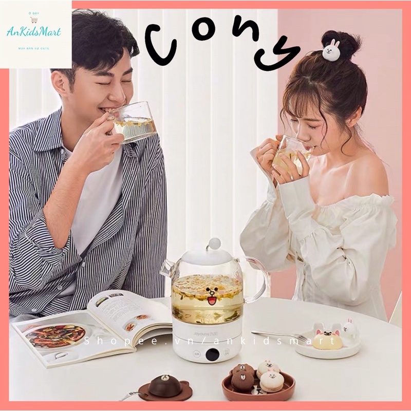 Ấm siêu tốc/ Ấm pha trà Hello Kitty KO8-D601XK Joyoung Line Friends