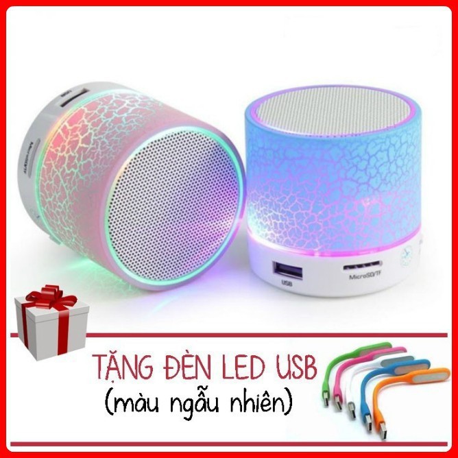 Loa mini A9 bluetooth Có đèn led nháy theo nhạc (Tặng 1 Đèn LED USB Siêu Sáng)